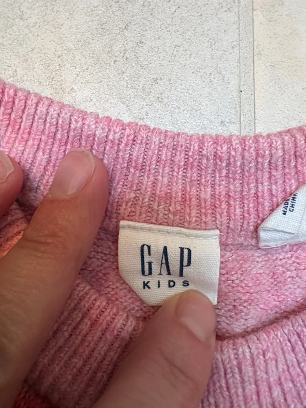 GAP Kids Striped Multi-Color Crewneck Sweater (Size S 6/7)